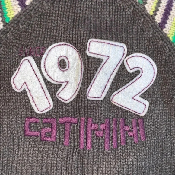 Catamini Wool Angora Blend Cardigan Zip Sweater Boys 2 Year Mongolian Mix Bomber - Picture 3 of 7